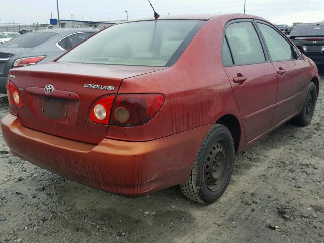 1NXBR32E57Z925610 - 2007 TOYOTA COROLLA CE RED photo 4