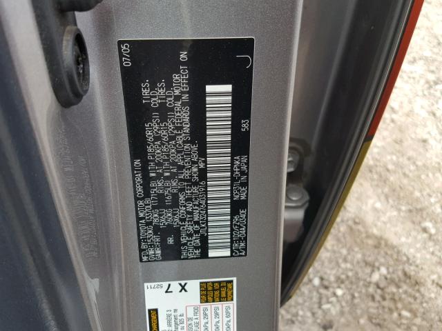 JTLKT324764031916 - 2006 TOYOTA SCION XB BLACK photo 10