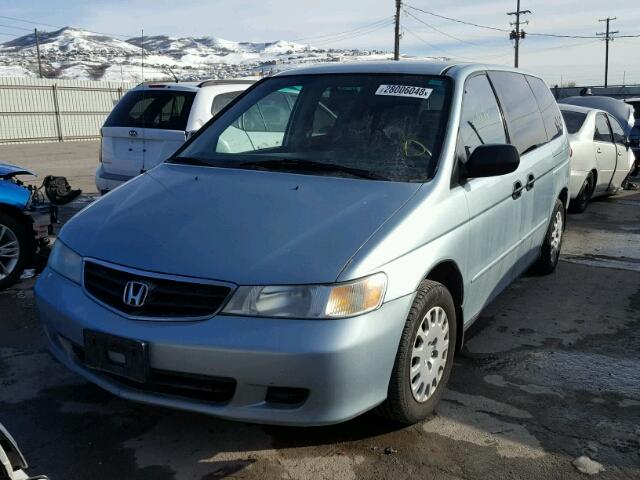 5FNRL18534B093575 - 2004 HONDA ODYSSEY LX BLUE photo 2