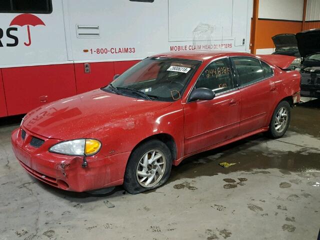 1G2NE52E95M237247 - 2005 PONTIAC GRAND AM S RED photo 2