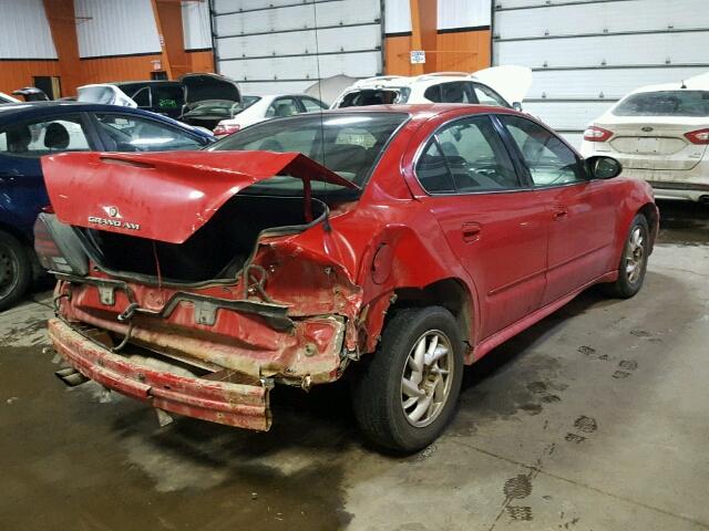 1G2NE52E95M237247 - 2005 PONTIAC GRAND AM S RED photo 4