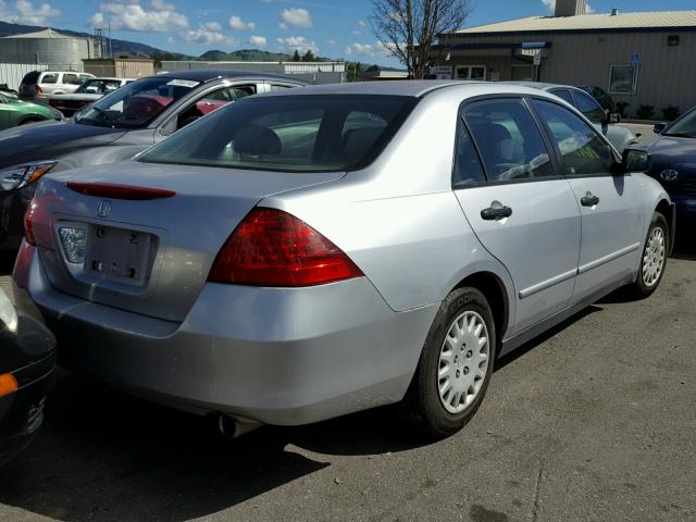 JHMCM56147C014473 - 2007 HONDA ACCORD VAL SILVER photo 4