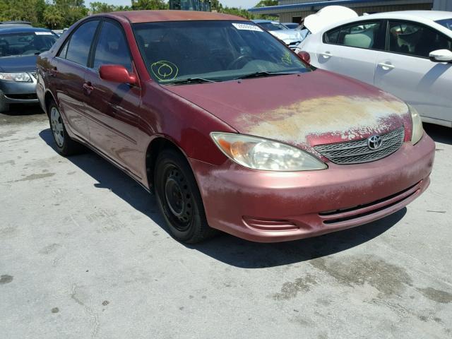 4T1BE32KX3U186665 - 2003 TOYOTA CAMRY LE BURGUNDY photo 1