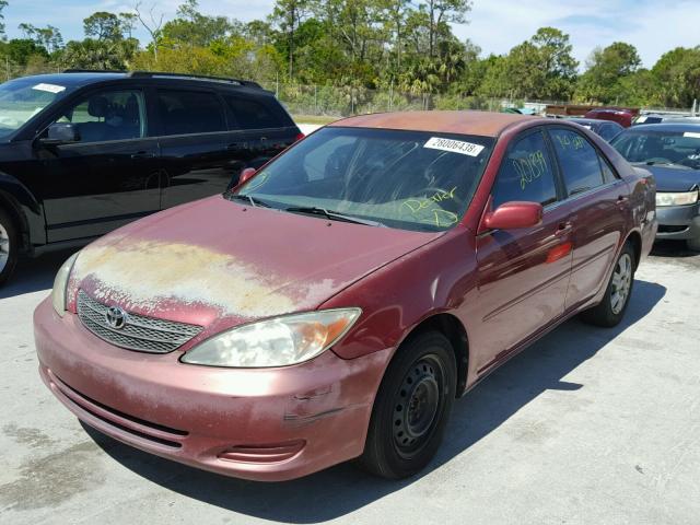 4T1BE32KX3U186665 - 2003 TOYOTA CAMRY LE BURGUNDY photo 2