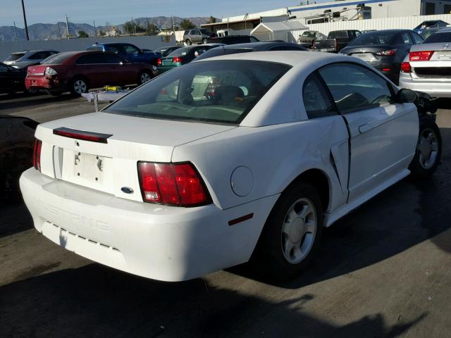 1FAFP40451F146141 - 2001 FORD MUSTANG WHITE photo 4