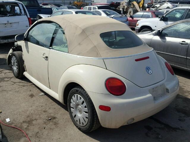 3VWBM31Y35M369052 - 2005 VOLKSWAGEN NEW BEETLE WHITE photo 3