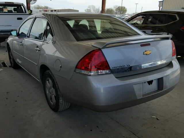 2G1WT58N389251698 - 2008 CHEVROLET IMPALA LT SILVER photo 3