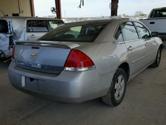 2G1WT58N389251698 - 2008 CHEVROLET IMPALA LT SILVER photo 4