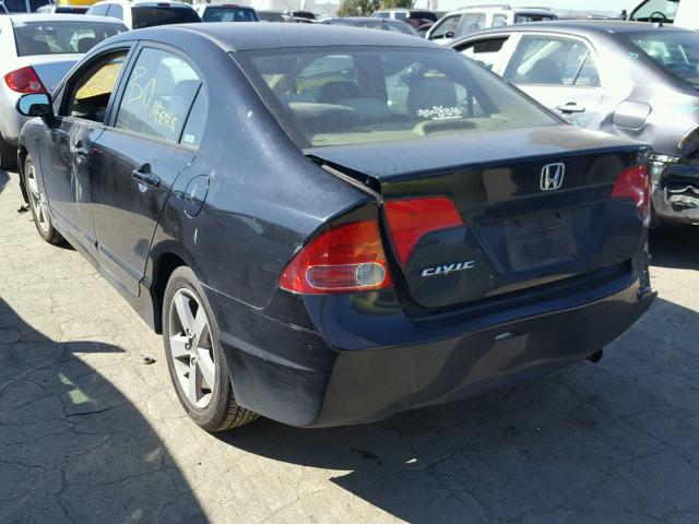 1HGFA16806L094898 - 2006 HONDA CIVIC EX BLACK photo 3