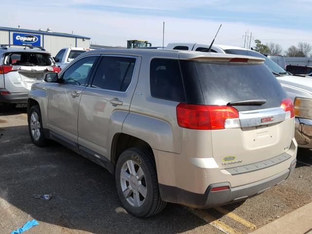 2GKALMEK9C6162447 - 2012 GMC TERRAIN SL GOLD photo 3