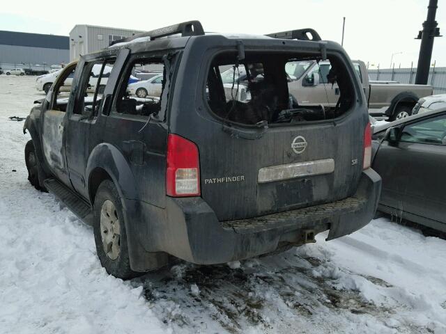 5N1AR18W97C613716 - 2007 NISSAN PATHFINDER BLACK photo 3