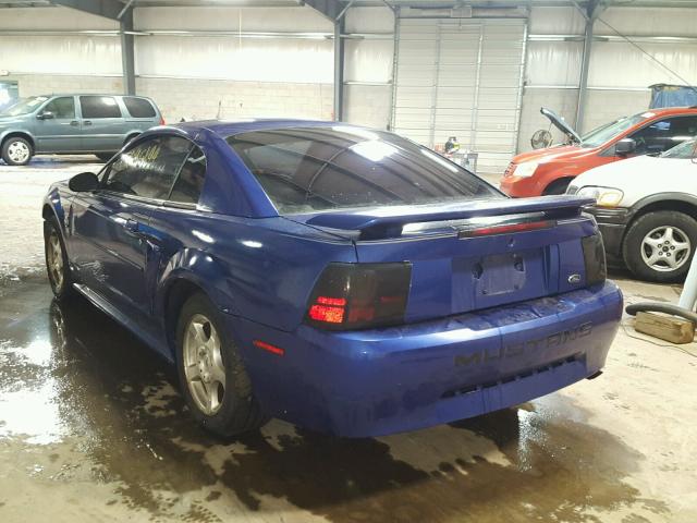 1FAFP40614F182916 - 2004 FORD MUSTANG BLUE photo 3