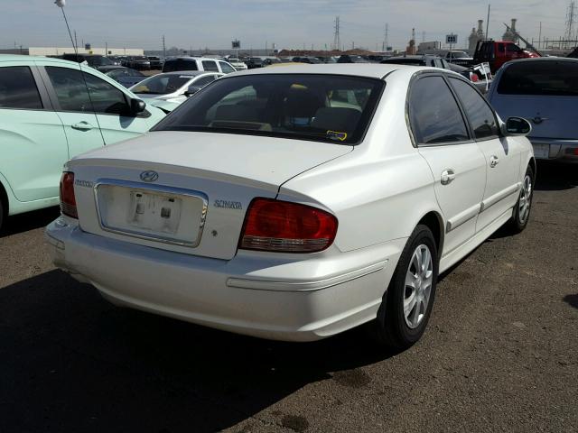 KMHWF25S15A163865 - 2005 HYUNDAI SONATA GL WHITE photo 4