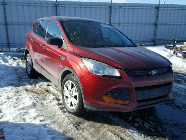 1FMCU0F73EUE02807 - 2014 FORD ESCAPE S RED photo 1