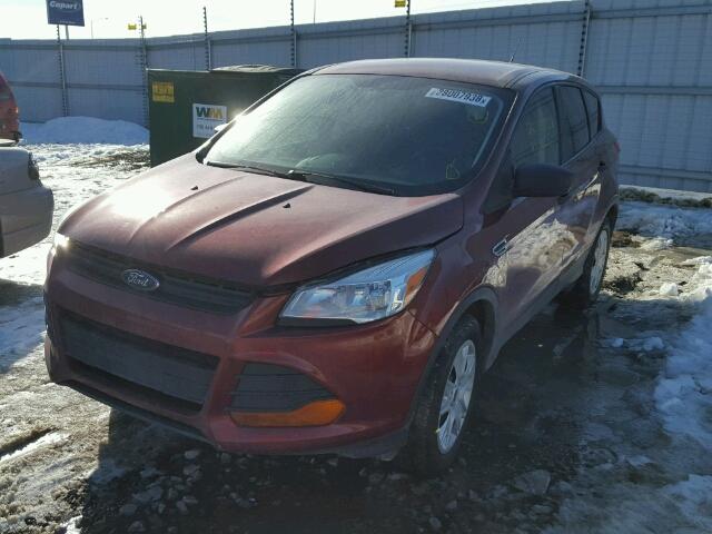 1FMCU0F73EUE02807 - 2014 FORD ESCAPE S RED photo 2