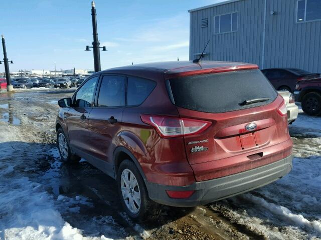 1FMCU0F73EUE02807 - 2014 FORD ESCAPE S RED photo 3