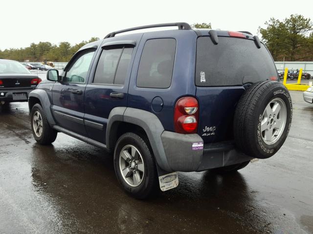 1J4GL48K77W537906 - 2007 JEEP LIBERTY SP BLUE photo 3