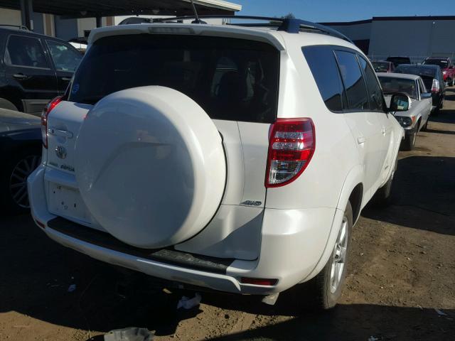 2T3DK4DV4AW029779 - 2010 TOYOTA RAV4 LIMIT WHITE photo 4