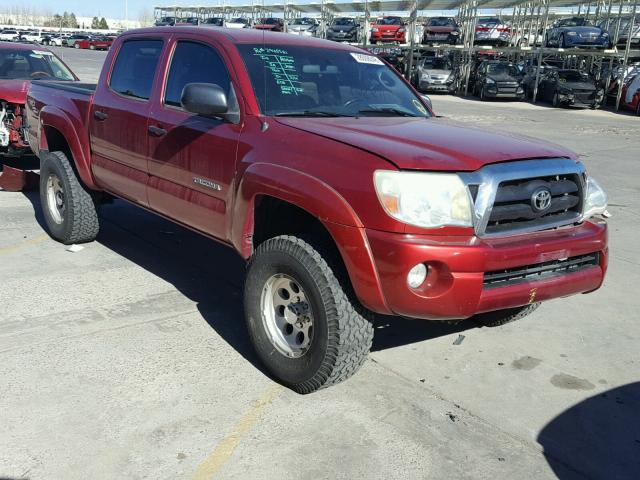 5TELU42N45Z010426 - 2005 TOYOTA TACOMA DOU RED photo 1