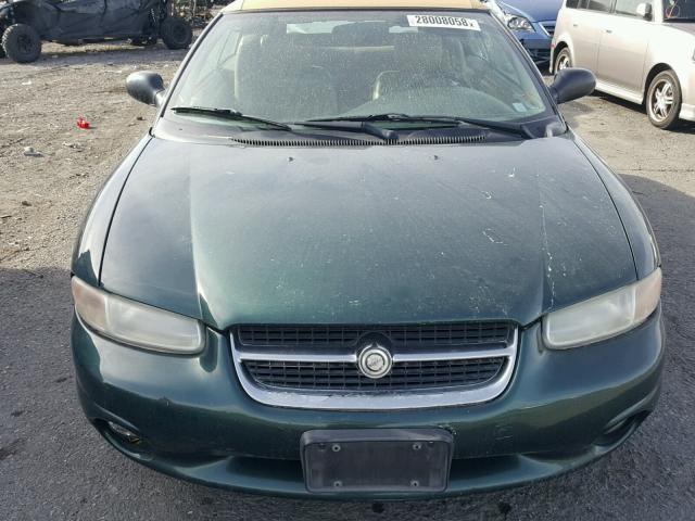 3C3EL55HXTT274584 - 1996 CHRYSLER SEBRING JX GREEN photo 9