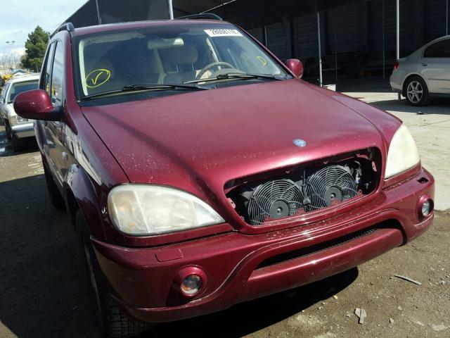 4JGAB72E41A223472 - 2001 MERCEDES-BENZ ML 430 RED photo 1