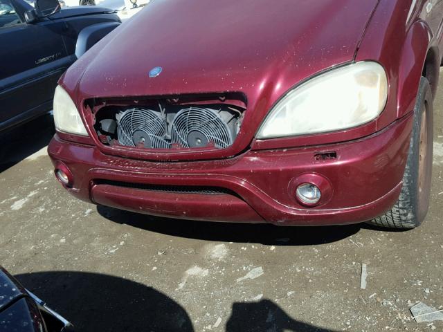 4JGAB72E41A223472 - 2001 MERCEDES-BENZ ML 430 红色 照片 9