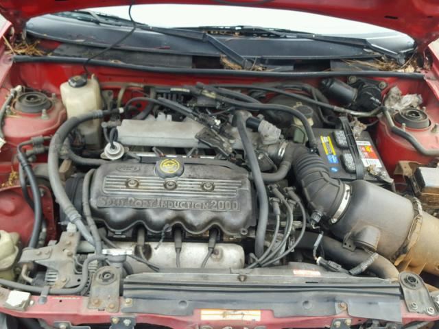 3FALP15P1VR119709 - 1997 FORD ESCORT LX RED photo 7