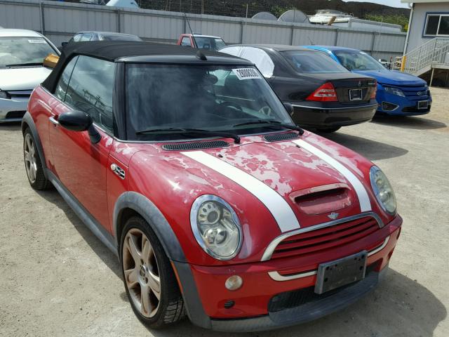 WMWRH33546TK59507 - 2006 MINI COOPER S RED photo 1