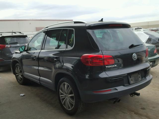 WVGAV7AX1CW510476 - 2012 VOLKSWAGEN TIGUAN S BLACK photo 3