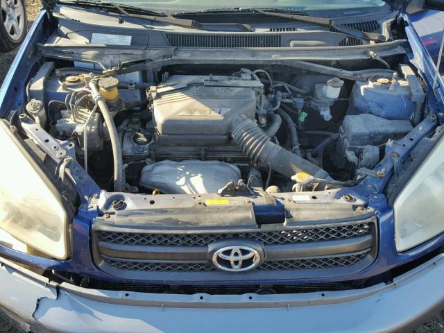 JTEHD20V756030160 - 2005 TOYOTA RAV4 BLUE photo 7