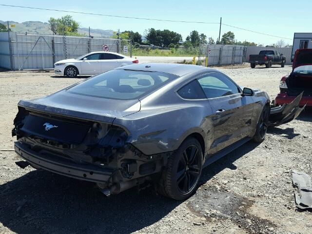 1FA6P8TH6F5339384 - 2015 FORD MUSTANG CHARCOAL photo 4