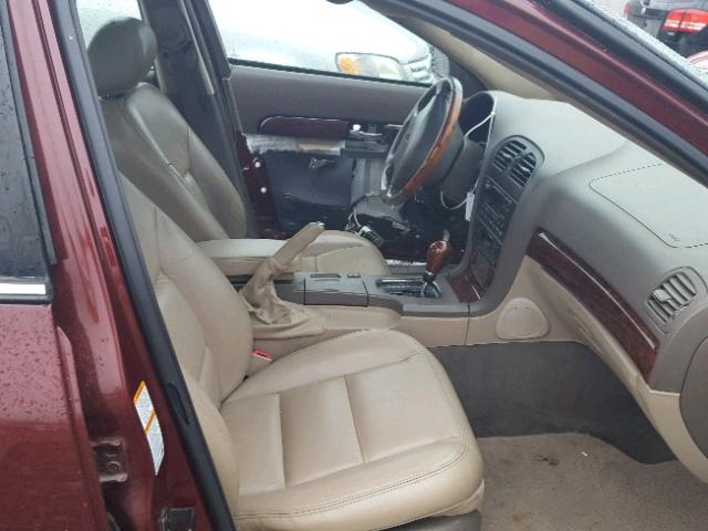 1LNHM86S2YY835010 - 2000 LINCOLN LS BURGUNDY photo 5