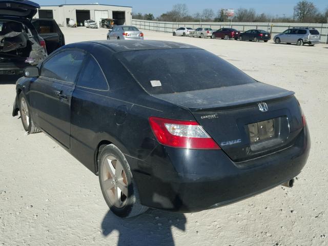 2HGFG11958H521040 - 2008 HONDA CIVIC EXL BLACK photo 3