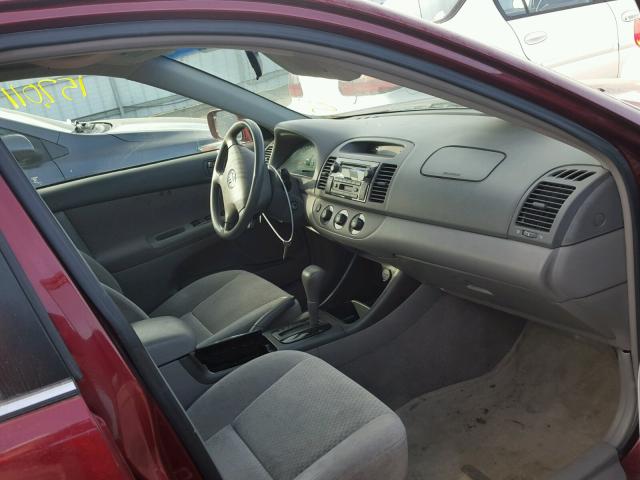 4T1BE32K74U348477 - 2004 TOYOTA CAMRY LE MAROON photo 5