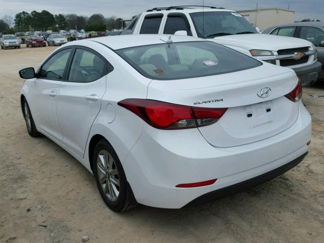 5NPDH4AEXGH729082 - 2016 HYUNDAI ELANTRA SE WHITE photo 3