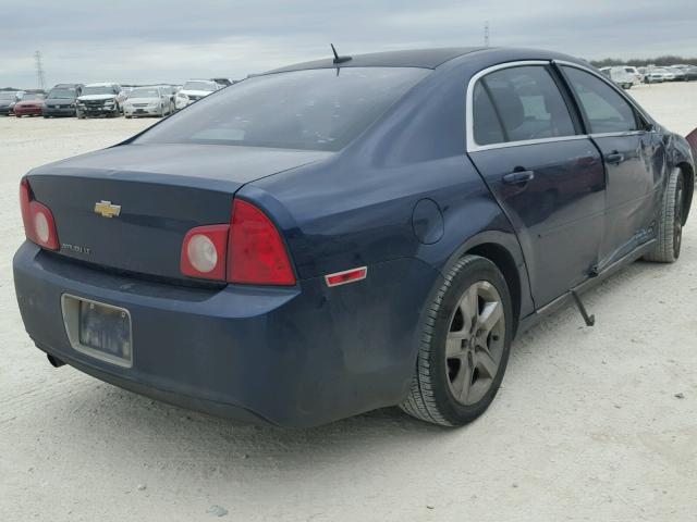 1G1ZC5EBXA4130098 - 2010 CHEVROLET MALIBU 1LT BLUE photo 4