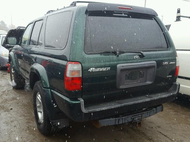 JT3HN86RXY0296573 - 2000 TOYOTA 4RUNNER SR GREEN photo 3