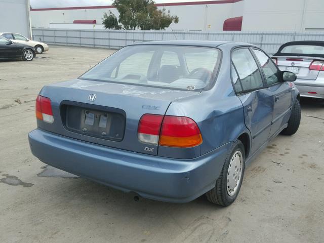 2HGEJ6527VH550462 - 1997 HONDA CIVIC DX TEAL photo 4