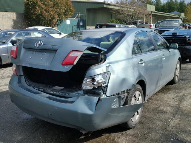 4T1BE46K79U872879 - 2009 TOYOTA CAMRY BASE TEAL photo 4