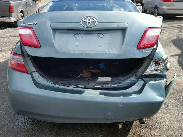 4T1BE46K79U872879 - 2009 TOYOTA CAMRY BASE TEAL photo 9