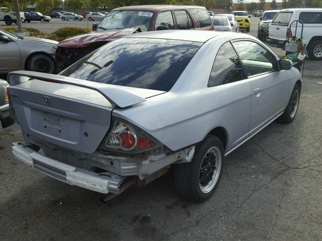 1HGEM229X2L049842 - 2002 HONDA CIVIC EX ვერცხლისფერი ფოტო 4