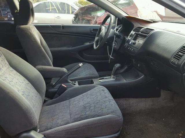 1HGEM229X2L049842 - 2002 HONDA CIVIC EX ვერცხლისფერი ფოტო 5