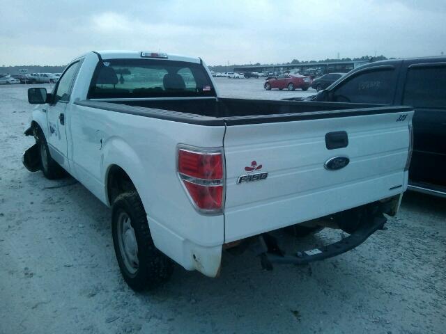 1FTNF1CF5DKD56139 - 2013 FORD F150 WHITE photo 3