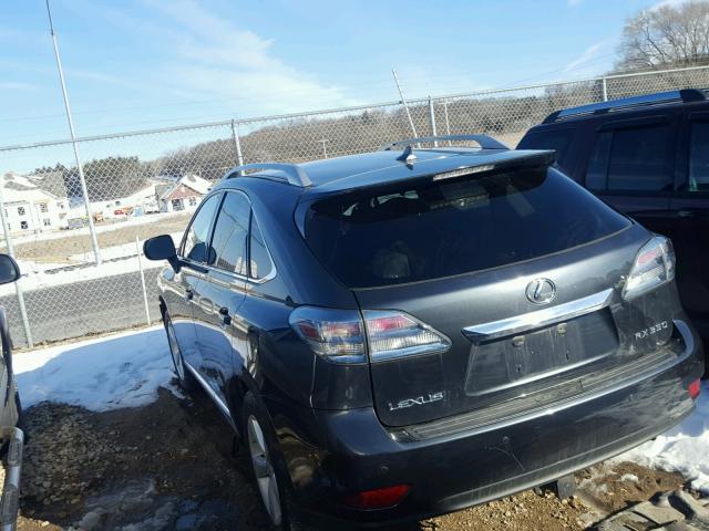 2T2BK1BA5AC076444 - 2010 LEXUS RX 350 BLACK photo 3