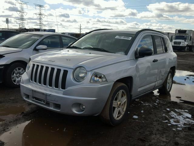 1J8FF47W47D197888 - 2007 JEEP COMPASS SILVER photo 2