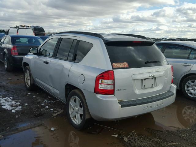 1J8FF47W47D197888 - 2007 JEEP COMPASS SILVER photo 3