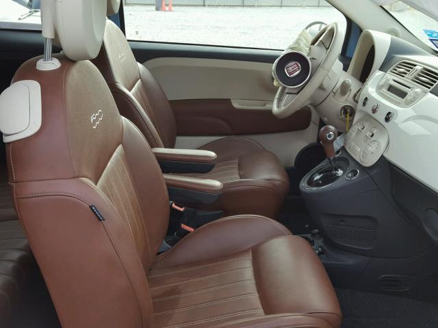 3C3CFFCR7FT558811 - 2015 FIAT 500 LOUNGE BLUE photo 5