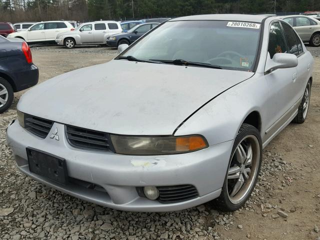 4A3AA46G03E089392 - 2003 MITSUBISHI GALANT ES SILVER photo 2