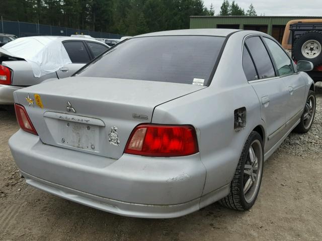 4A3AA46G03E089392 - 2003 MITSUBISHI GALANT ES SILVER photo 4