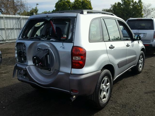 JTEGD20V050089565 - 2005 TOYOTA RAV4 SILVER photo 4